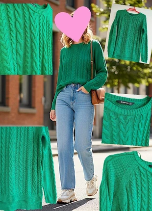 Jersey mujer punto trenzado ochos Stradivarius S pull femme maglia donna trui dames sweater, merk: Stradivarius, staat: Heel goed, maat: S / 36 / 8, € 9,00, € 10,15 inclusief Kopersbescherming