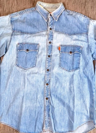 Magnifique chemise Levi’s Orange Tab vintage collector – Denim bleu clair – Taille 42, marque: Levi's, état: Très bon état, taille: M, 30,00 €, 32,20 € Protection acheteurs incluse