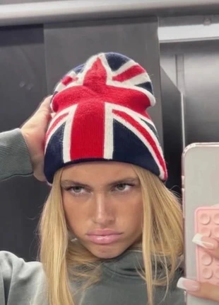 Bonnet UK flag style y2k vintage, marque: pas de marque, état: Neuf sans étiquette, taille: Taille unique, 18,00 €, 19,60 € Protection acheteurs incluse