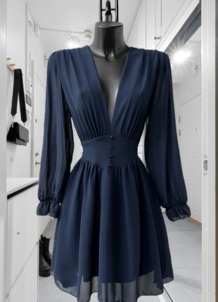 Robe unie bleue marine, brand: Boutique Italiana, condition: Very good, size: M / 38 / 10, €31.00, €33.25 includes Buyer Protection Pro