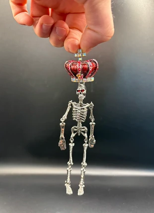 Bejewelled crown Skeleton charm pendant, brand: Charm, condition: Very good, £5.00, £5.95 includes Buyer Protection