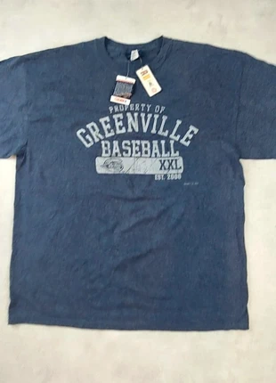 T-shirt Greenville Baseball Bleu, marke: Vintage Dressing, zustand: Sehr gut, größe: XL, 4,99 €, 5,94 € inklusive Vinted-Käuferschutz