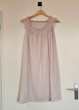 Smocked translucent pastel ruffle sleeveless off-shoulder A-line dress, staat: Veelgebruikt, maat: Universele maat, € 2,50, € 3,33 inclusief Kopersbescherming Pro