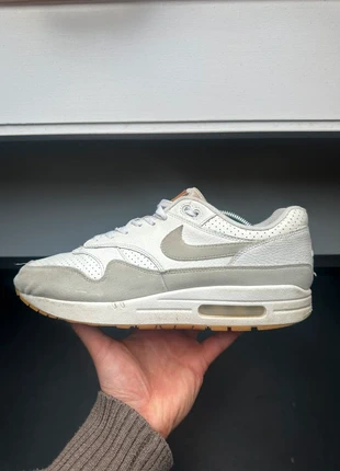 Nike Air Max 1 White Platinum Gum, merk: Nike, staat: Heel goed, maat: 45, € 65,00, € 68,95 inclusief Kopersbescherming Pro