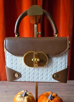 🦋Petit sac vintage blanc-beige & marron – chic et intemporel🦋, brand: Accessorelle, condition: New with tags, €15.00, €16.45 includes Buyer Protection Pro