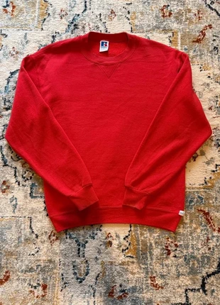 Russell athletic Vintage – Sweatshirt Rouge Coton – Made in USA, marke: Russell Athletic, zustand: Sehr gut, größe: L, 30,00 €, 32,20 € inklusive Vinted-Käuferschutz