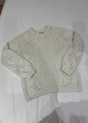 Pull en laine blanc Naf Naf – manches longues – taille S, brand: Naf Naf, condizioni: Ottime, taglia: S / IT 40 / EU 36, €7.00, €8.05 include la Protezione acquisti