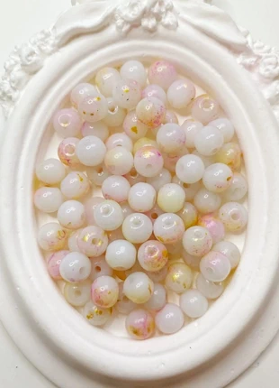 Matériaux DIY : perles en verre, perles rondes de 6 mm, lot de 80 pièces., état: Neuf sans étiquette, 1,00 €, 1,75 € Protection acheteurs (Pro) incluse