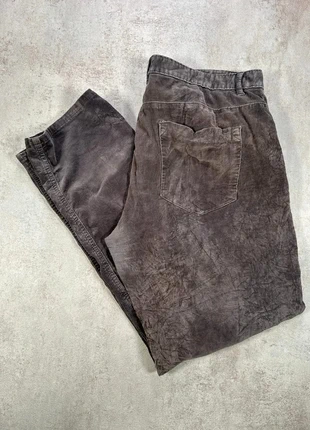 Pantalon Vintage En Velours Côtelé / Corduroy Calvin Klein gris foncé taille 34X32, brand: Calvin Klein, condizioni: Ottime, taglia: IT 44 | W34, €9.00, €10.15 include la Protezione acquisti Pro