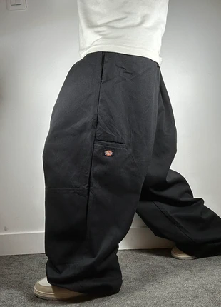 Double knee chino Dickies noir coupe baggy – W58 L30 | FR 68 | IT 74, marque: Dickies, état: Très bon état, taille: W54 | FR 64, 40,00 €, 42,70 € Protection acheteurs (Pro) incluse