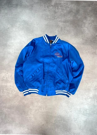 Baseball jacket USA bleu brodée workwear Vintage, merk: Vintage Dressing, staat: Goed, maat: L, € 14,90, € 16,35 inclusief Kopersbescherming Pro