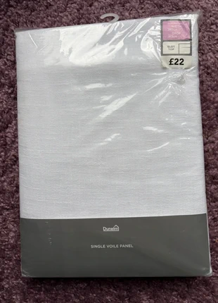 Dunelm Single Slot Top Voile Panel - W 280cm x D 183cm, brand: Dunelm, condition: New with tags, size: 250 cm - 299 cm, £7.00, £8.05 includes Buyer Protection