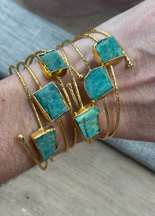 Superbe duo manchette amazonite., état: Très bon état, 20,00 €, 21,70 € Protection acheteurs (Pro) incluse