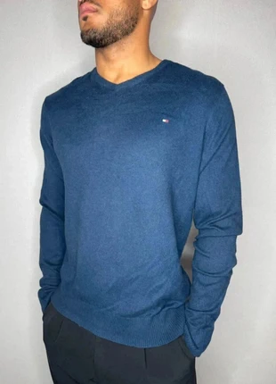Pull à col V, Tommy Hilfiger, Bleu Marine, Taille L Homme, brand: Tommy Hilfiger, condition: Very good, size: L, €28.00, €30.10 includes Buyer Protection