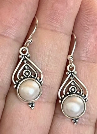 Magnifiques boucles d’oreilles en argent 925 et perles de culture, brand: Argent, condition: Very good, €31.00, €33.25 includes Buyer Protection