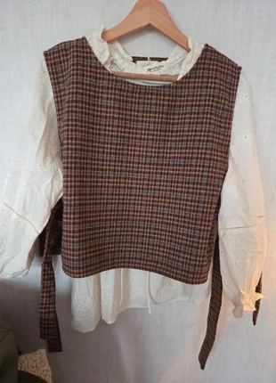 Veste sans manches plastron ecossais vichy femme L 40, brand: Lili & Lala, condition: Very good, size: L / 40 / 12, €27.50, €29.58 includes Buyer Protection Pro