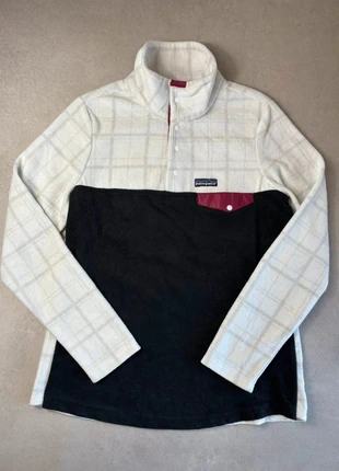 Veste Polaire Patagonia Synchilla Snap-T col à bouton Noir/Blanc - taille S homme, marca: Patagonia, estado: Muito bom, tamanho: S, €44.00, €46.90 inclui Proteção do Comprador
