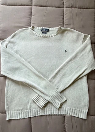 Pull en maille tressé crewneck Ralph Lauren blanc / crème - XL, marca: Ralph Lauren, estado: Muito bom, tamanho: XL, €30.99, €33.24 inclui Proteção do Comprador