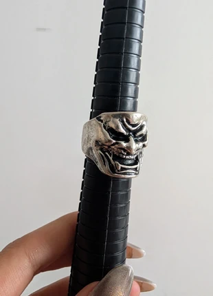 Men’s Gothic Demon Ring (Size R) | Unisex Metal Y2K, brand: Vintage Dressing, condition: Very good, size: 19 mm / R½, £7.90, £9.00 includes Buyer Protection