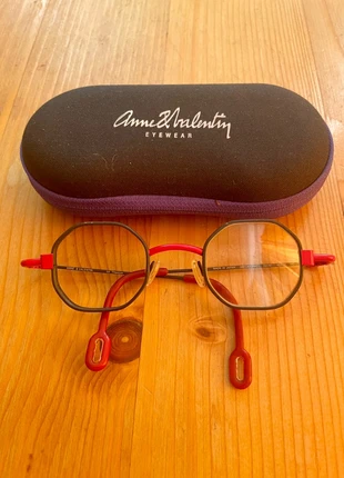 Monture de lunettes femme Anne & Valentin – modèle titane bicolore (rouge et bleu foncé), marque: Anne & Valentin, état: Très bon état, 95,00 €, 100,45 € Protection acheteurs incluse