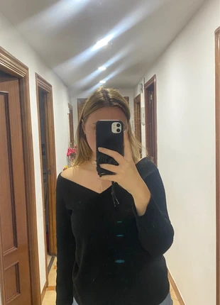 Suéter negro con escote en V, marque: Even&Odd, état: Très bon état, taille: M / 38 / 10, 3,50 €, 4,38 € Protection acheteurs incluse