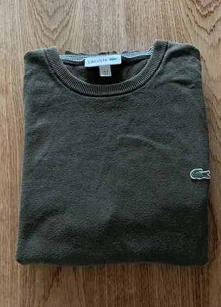 Pull Fin a col rond|Lacoste|kaki|taille S, marca: Lacoste, estado: Muito bom, tamanho: S, €15.00, €16.45 inclui Proteção do Comprador