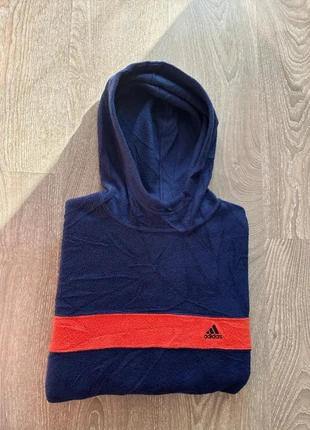 Sweat à capuche Adidas Bleu marine et orange - Taille L - Manches longues, marke: adidas, zustand: Sehr gut, größe: L, 14,99 €, 16,44 € inklusive Vinted-Käuferschutz