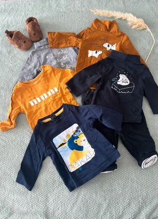 Lot sous pull + 1 pantalon, marke: Kiabi, zustand: Zufriedenstellend, größe: Bis zu 1 Monat / 50, 6,00 €, 7,00 € inklusive Vinted-Käuferschutz