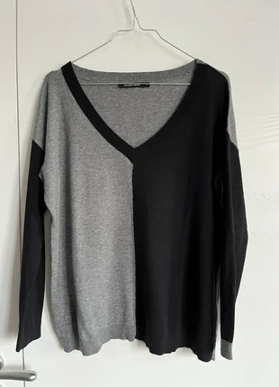 Pull bicolore col V Monoprix femme laine et coton, marke: Monoprix, zustand: Sehr gut, größe: S / 36 / 8, 10,00 €, 11,20 € inklusive Vinted-Käuferschutz