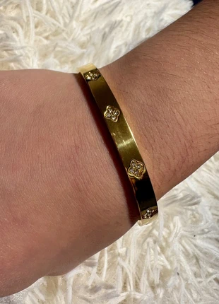 bracelet doré  en acier inoxydable, marque: Boutique indépendante, état: Neuf sans étiquette, 4,90 €, 5,85 € Protection acheteurs incluse