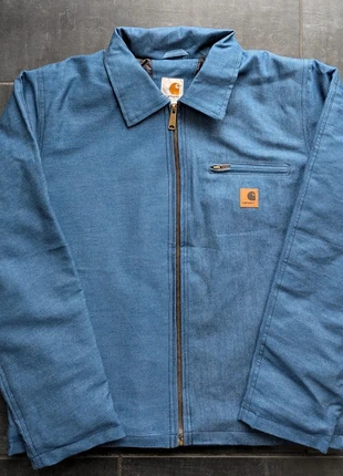 The 2025 detroit Carhartt rework jacket in denim, merk: Carhartt, staat: Heel goed, maat: M, € 99,00, € 104,65 inclusief Kopersbescherming Pro
