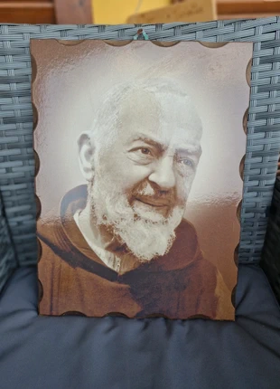 Quadro in legno Padre Pio, marke: padre pio, zustand: Sehr gut, 10,00 €, 11,20 € inklusive Vinted-Käuferschutz