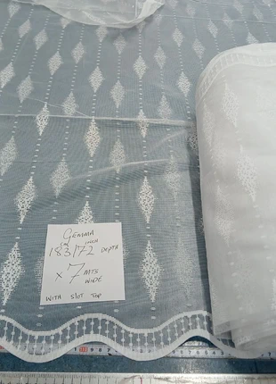 Gemma white net curtain 72 inch drop x 7mtrs wide, condition: New with tags, size: 300 cm and up, £7.00, £8.05 includes Buyer Protection Pro