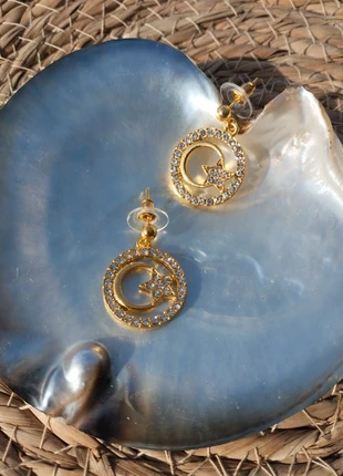 Boucles d'Oreilles Lune et Étoiles Brillante En Laiton Doré Moon Bijoux Boheme Witch, brand: Mystic, condition: Very good, €9.90, €11.10 includes Buyer Protection