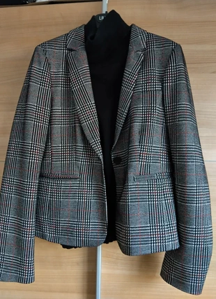 🧐🪞 Blazer Liu Jo zwart/grijs/rood maat EUR3840/IT46, marca: Liu Jo, estado: Nuevo sin etiquetas, tamaño: L / 40 / 12, 65,00 €, 68,95 € Protección al comprador incluida