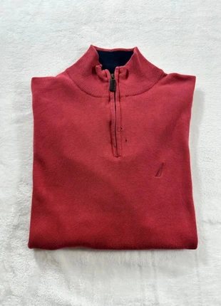 Pull sweat col camionneur half zip uni Nautica - Taille M Homme - Rouge, marke: Nautica, zustand: Gut, größe: M, 5,00 €, 5,95 € inklusive Vinted-Käuferschutz