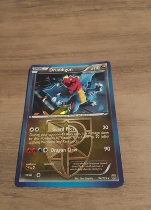 Druddigan team plasma holo, brand: Pokémon, condition: Good, £2.00, £2.80 includes Buyer Protection