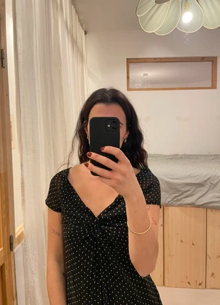 Robe à pois, merk: Laura Clément, staat: Heel goed, maat: M / 38 / 10, € 15,00, € 16,45 inclusief Kopersbescherming