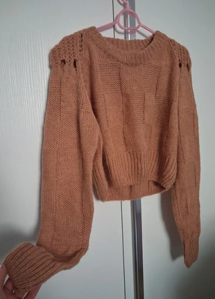 Maglioncino caldo beige con spalline S/M, marca: Vintage Dressing, estado: Muito bom, tamanho: S / 36 / 8, €6.00, €7.00 inclui Proteção do Comprador