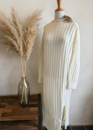 🤍 Robe pull crème côtelée - Élégance & confort 🤍, marca: OXXO, estado: Nuevo con etiquetas, tamaño: M / 38 / 10, 22,00 €, 23,80 € Protección al comprador incluida
