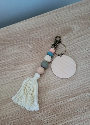 Porté clé femme avec perles en bois ou accessoire de sac, brand: Boutique indépendante, condition: New without tags, €5.00, €5.95 includes Buyer Protection