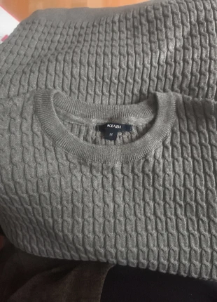Pull coton mélangé gris à torsades plates Kiabi Taille M neuf avec étiquette, merk: Kiabi, staat: Nieuw met prijskaartje, maat: M, € 5,40, € 6,37 inclusief Kopersbescherming