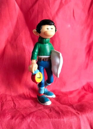 Figurine Gaston Lagaffe avec oreiller et réveil 1998, brand: Plastoy, condition: Very good, size: 7 years / 122 cm, €12.00, €13.30 includes Buyer Protection