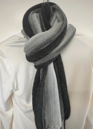 Écharpe 2 en 1 unisexe gris blanc, brand: Fait Main, condizioni: Nuovo con cartellino, €23.90, €25.80 include la Protezione acquisti