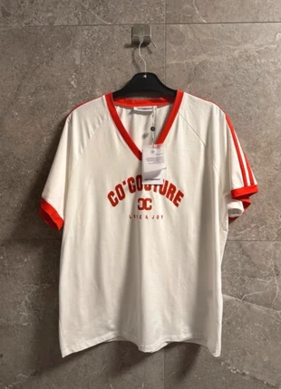 Co couture oversized v-tee red/white maat m nieuw, marca: Co'couture, estado: Novo com etiquetas, tamanho: M / 38 / 10, €40.00, €42.70 inclui Proteção do Comprador Pro
