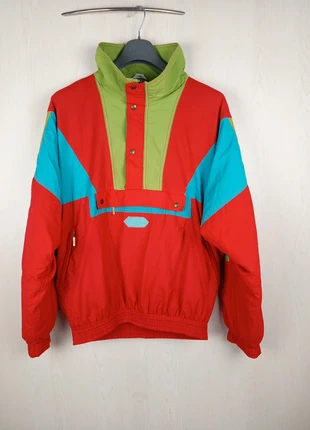 Vintage Cosmic Pro High Tech Ski Snowboard Anorak Color Block Red Green L 90s Winter, marque: Cosmic, état: Très bon état, taille: L, 35,00 €, 37,45 € Protection acheteurs (Pro) incluse