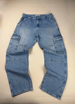 Cargo Pull&Bear Jeans wide leg denim size 40 modern, marque: Pull & Bear, état: Très bon état, taille: L, 9,00 €, 10,15 € Protection acheteurs incluse