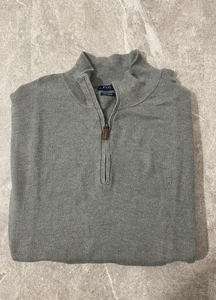 1/4 zip Ralph Lauren pull col camionneur gris (a168, marque: Ralph Lauren, état: Très bon état, taille: XL, 35,00 €, 37,45 € Protection acheteurs incluse