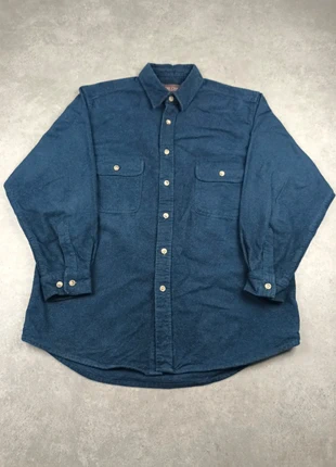 Chemise en flanelle unie épaisse Moose Creek bleu marine vintage workwear taille L homme, marke: Vintage Dressing, zustand: Sehr gut, größe: L, 18,00 €, 19,60 € beinhaltet Vinted-Käuferschutz Pro