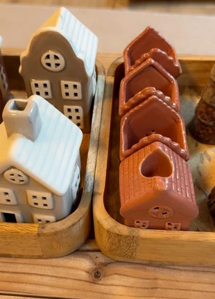 Weihnachtsdeko Häuser komplett Set, merk: Sonstiges, staat: Nieuw zonder prijskaartje, € 27,00, € 29,05 inclusief Kopersbescherming